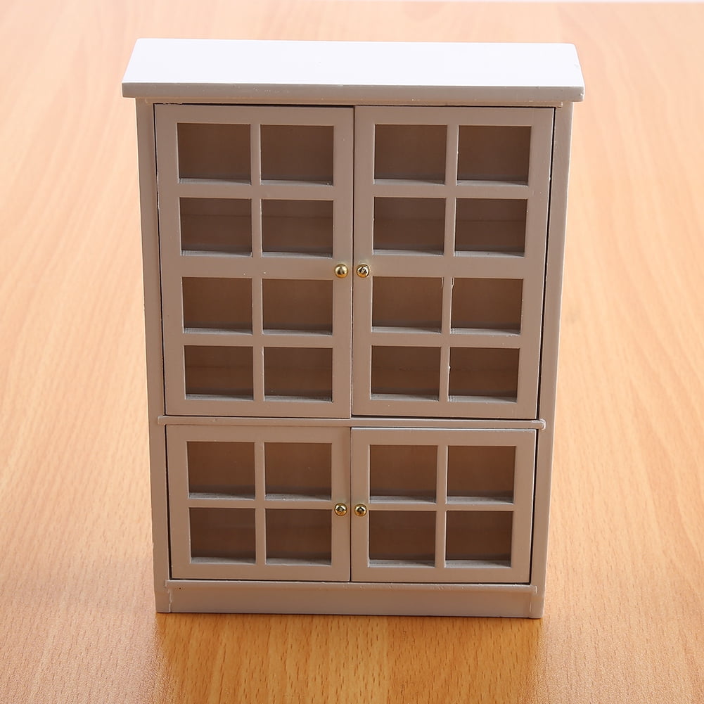 Fyydes Wooden Doll House Bookcase,Mini Dollhouse Doll