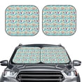 thumbnail image 2 of Disketp 2 Piece Cute Corgi Head Pattern Windshield Sunshades,Folding Windshield Sun Shade For Car Suv Trucks Sedan,Blocks Uv Rays Sun Visor Protector-Small, 2 of 7