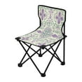 thumbnail image 2 of WOBOGO Intricate Indian Patterns Camping Chair Convenient Four Corner Backrest Folding Stool Can Hold Up to 220lbs, 2 of 8