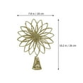 thumbnail image 3 of Hollow Treetop Star Christmas Tree Topper Multi-Petals Star Tree Ornament, 3 of 6