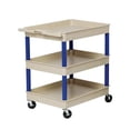thumbnail image 6 of Manufacturer Varies Utility Cart,300 lb. Load Cap.,3 Shelves BKSTC111BU, 6 of 6