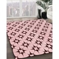 thumbnail image 2 of Ahgly Company Indoor Square Patterned Light Rose Pink Area Rugs, 7' Square, 2 of 6