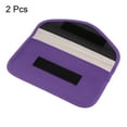 thumbnail image 3 of Faraday Bag, 2Pcs RFID Signal Blocking Pouch Wallet 7.87 Inch Anti-Tracking Anti-Spying, Purple, 3 of 5