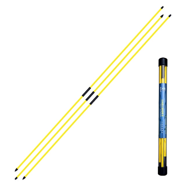 kurtrusly Fiberglass Golf Alignment Stick Portable Gesture Adjusting Foldable Direction Indicator Rod Outdoor Practising Tools Golfing Yellow