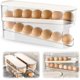 thumbnail image 2 of Dispensador Automático de Huevos con Ruedas para Refrigerador, Organizador de Contenedor de Almacenamiento de Plástico Transparente, 2 of 8