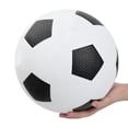 thumbnail image 4 of No.5 Soccer Ball, Portable Quality Rubber No.5 Football For Training Practicing League With Inflation Needle Black + White, 4 of 8