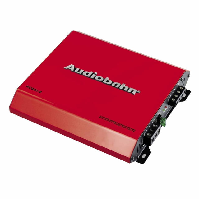 Amplificador Audiobahn AC900.2RD 2 Canales para Auto Rojo