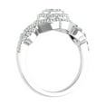 thumbnail image 2 of 3/8 Carat Prong Set Diamond Twisted Halo Engagement Ring in 14K White Gold (Ring Size 8.5) (SI1-SI2 Clarity), 2 of 4