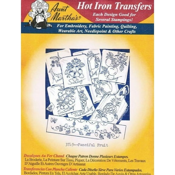 Aunt Martha's Hot Iron Embroidery Transfer 7.00 in x 0.10 in