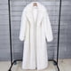 thumbnail image 3 of Super Long Fluffy Faux Fur Coat Women Jacket Winter Lapel Thicken White Faux Fur Coats Jacket for Women Outerwears, 3 of 4