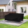thumbnail image 4 of Heavy Duty Patio Sofa Cover, 100% Waterproof 3-Seater Outdoor Sofa Cover,Lawn Patio Furniture Covers with Air Vent and Handle (Black, 60"Wx35"Dx35" H), 4 of 5