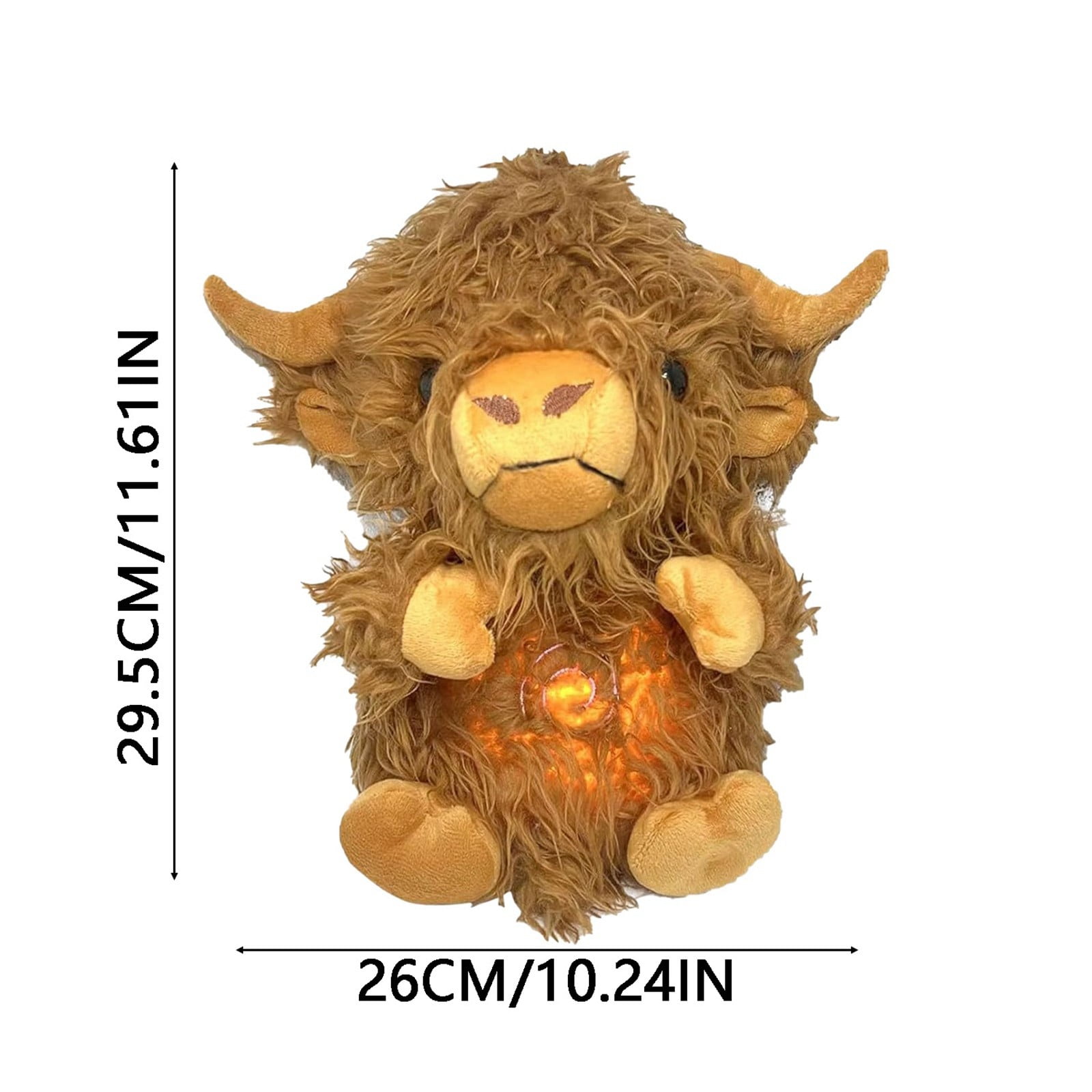 Weighted Highland Cow Plush Toys, Giant Highland Cow Gift Plush Toy,Adorable Stuffed Animal for Kids and Adults Highland Cattle Plushie Decor