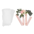 thumbnail image 3 of Silla de boda flor Artificial simulación elegante decoración de pasillo de boda con cinta para ceremonia fiesta coreano rosa, 3 of 14
