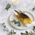 thumbnail image 3 of Cloth Napkins Set of 8 - 20x20 Inches, Yellow Sunflower Washable Reusable Table Napkins, Floral Rustic White Quotes Soft & Absortbent Dining Napkin for Party Wedding Hotel Restaurant, 3 of 8