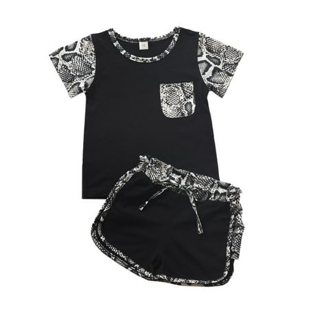 

Kids Sets Clothing For Toddler Girls Patchwork Printed Short Sleeve O-Neck Summer Grass Tops Pants 2PCS Outfits Clothes Fashion Soft Irish Festival Dailywears Comfortable Loose Fittness Sets