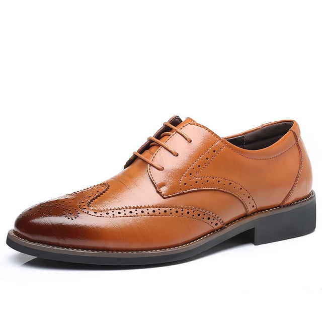 Zapatos de hombre, zapatos de moda de talla grande, zapatos casuales de negocios, zapatos de cuero para hombre