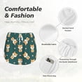 thumbnail image 6 of Lsque Cute Shiba Printed Women's Running Shorts with Liner Pockets,Elastic Quick Dry Workout Athletic Gym Yoga Shorts,Womens High Waist Shorts-XX-Large, 6 of 9