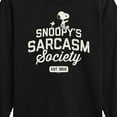 thumbnail image 3 of Peanuts - Snoopy Sarcasm Society - Toddler & Youth Long Sleeve Graphic T-Shirt, 3 of 6