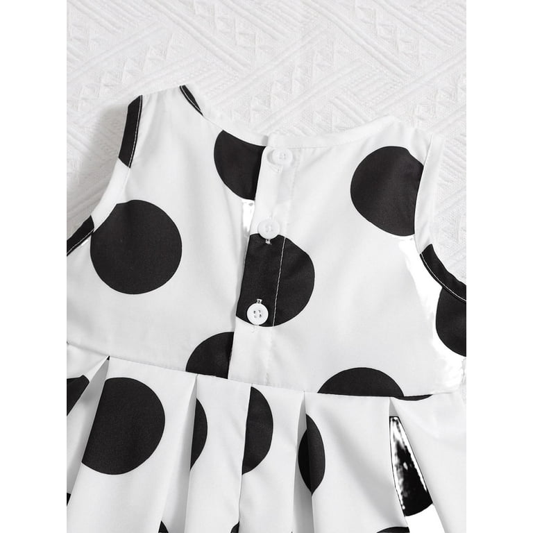 Baby black and 2024 white polka dot dress