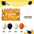 thumbnail image 3 of Extra Large Graduation Banner Decorations 72" x 48" Backdrop with 24Pcs Balloons Congrats Grad 2024 Photography Background for Indoor Outdoor College,Garden,Yard,Party Supplies (Orange), 3 of 7