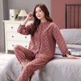 thumbnail image 1 of Ropa de hogar para hombres y mujeres de primavera y verano, traje de pareja, pijama exterior fino de algodón de talla grande, 1 of 6