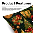 thumbnail image 2 of Christmas Velvet Throw Pillow Covers with Unique Patterns - Set of 2 Throw Pillow Inserts Included for Home Decor, 16x16, 18x18, 20x20 Inches, 2 of 6