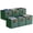 Dusty Green-6 Pack, variant on GRANNY SAYS Cube Storage Bins with PU Leather Handles, Collapsible Fabric Bins for Closet Dorm Organization, 6-Pack, Dusty Blue, 11 Inch