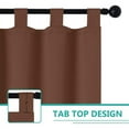 thumbnail image 6 of Pro Space 50" x 108" Outdoor Curtain Panel for Porch Patio Privacy Drape Top Tab Window Curtain with UV Ray Protected and Waterproof(2 Panel - coffee), 6 of 7