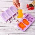 thumbnail image 3 of Jinsinto 2pcs Reusable Pop Mold Popsicle Maker Lolly Mould Tray Frozen Ice Cream, 3 of 5