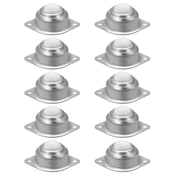 10pcs Furniture Roll Heavy Duty Quiet Universal Transfer Unit Nylon For Conveyor Wheel Round Rotation Screw Mounted Ball Caster