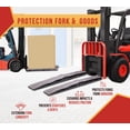 thumbnail image 4 of 43" x 4" Nylon Gray Forklift Fork Sleeves with 2 mm Woven Core for Protects Products and Materials from Scratching, Rubbing and Sharp Fork Tips - 1Pair, 4 of 9