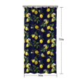 thumbnail image 5 of Yellow Lemon Fruits DarkBlue Pattern Shower Curtain 36"x72" ,Bathroom Decorative Shower Curtains Set with 12 Hooks,Modern Waterproof Washable Shower Curtain, 5 of 6