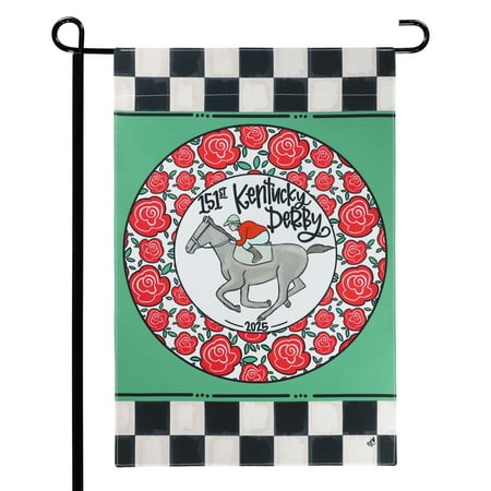 151st Kentucky Derby 12" x 18" Race Horse Flag