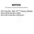 thumbnail image 2 of Transit Auto Front Rear Wheel Hub Bearings Assembly Disc Brake Rotors and Semi-Metallic Pads Kit (10Pc) for Car Kia Rio - Left Right Side (Driver Passenger) KBB-106791, 2 of 10