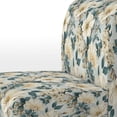 thumbnail image 4 of Designart "Beachy Blue Hydrangea Calm VII" Blue Floral Upholstered Accent Chair - Cottage Arm Chair For Living Room, 4 of 7