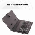 thumbnail image 3 of Keyboard Flip Case Cover with Stand, Universal  Detachable Keyboard Tray for 4.5 in to 6.8 in Phones,Shockproof, 3 of 8