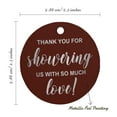 thumbnail image 6 of Inkdotpot Pack Of 100 Real Silver Foil Paper Tags Thank You Baby/ Bridal Shower Favor Hang Tags, 6 of 7