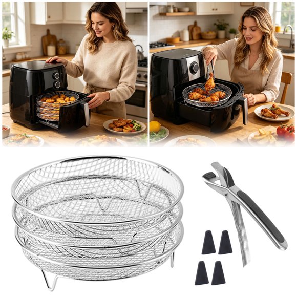 Tong Air Fryer Hot Air Fryer Stackable Air Fryer Rack Stainless Steel 304 Grill Suitable For Hot Air Fryer Hot Air Fryer Specific