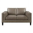thumbnail image 2 of Locke Upholstered Track Arms Loveseat Vintage Brown, 2 of 3