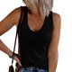 thumbnail image 1 of Qarigey Manténgase elegante y cómodo chaleco casual Tops para mujeres Halter algodón mujeres chaleco Top para mujer Tank Top mujeres Prendas para la parte del cuerpo negro,1 s, 1 of 5