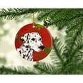 thumbnail image 2 of Dalmatian Red Snowflakes Holiday Christmas Ceramic Ornament SS4676, 2 of 2