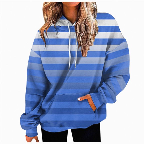Futezty Heevina Hoodies For Women Drawstring Pockets Ladies Pullover Fall Tops Winter Hooded Sweatshirts