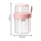 thumbnail image 2 of Taza de cereales para llevar, taza de yogur con cuchara para llevar, taza de yogur para llevar a prueba de fugas de 310 ML + 560 ML, fiambrera apta para lavavajillas, taza de cereales para llevar, 2 of 5