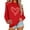 Red, variant on Women's Love Heart Sweatshirt Valentines Casual 2026 Shirts Crew Neck Pink Winter Long Sleeve Pullover XL