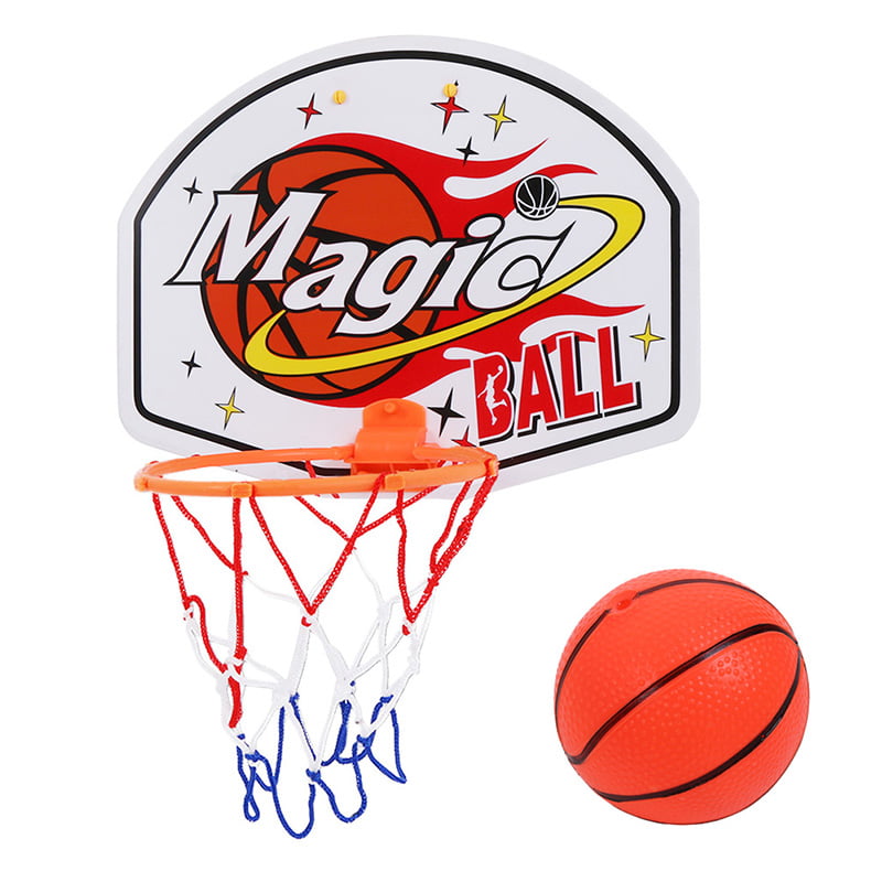 Basketball Ball Board Mini Indoor With Net Hoop Ball Pump and Stickers 