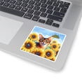 thumbnail image 3 of Abyssinian Hello Summer Sunshine Sunflowers Spring Retro Vintage Vinyl Sticker Cat Lover Kitten Owner Gifts Waterproof Decal Art Decor - 00008, 3 of 5