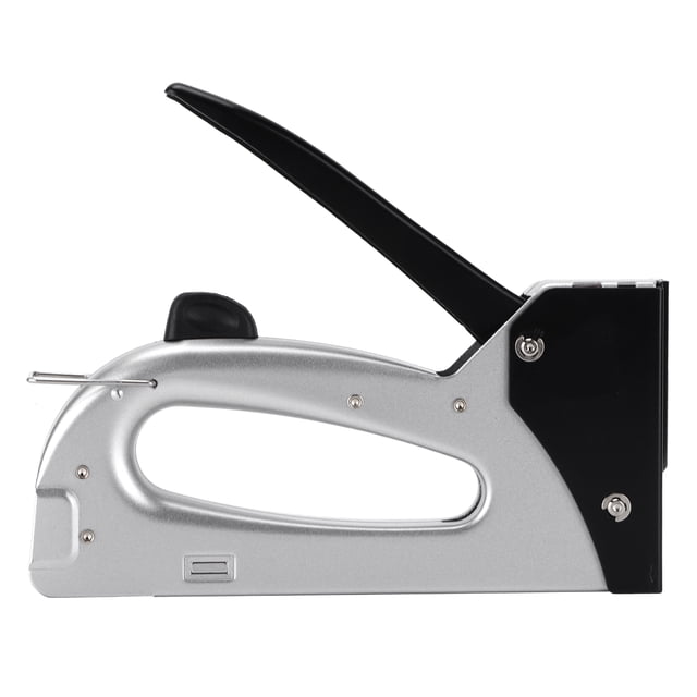 Pistola de grapas portátil, duradera, segura, práctica, ergonómica, grapadora Manual para Material de fijación, decoración artesanal, carpintería