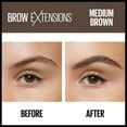 thumbnail image 4 of Maybelline Brow Extensions Fiber Pomade Crayon Eyebrow Makeup, Medium Brown, 0.014 oz., 4 of 10