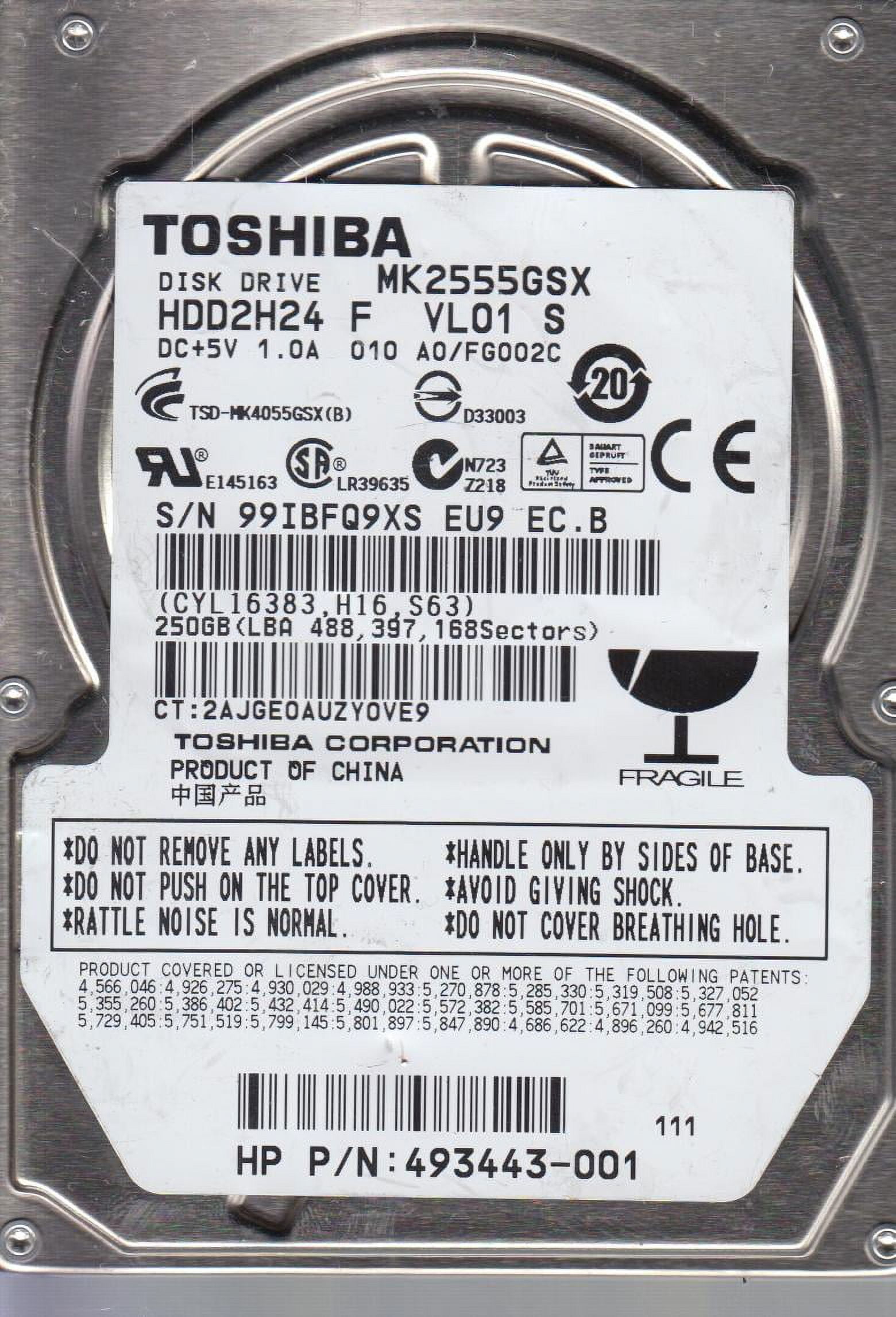 TOSHIBA MD04ACA400 4TB 7200 RPM 128MB Cache SATA 6.0Gb/s 3.5