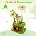 thumbnail image 3 of Gymax 40'' Cat Tree Tower w/Perch Condo Platforms Hanging Toy Spring Ball for Indoors, 3 of 10